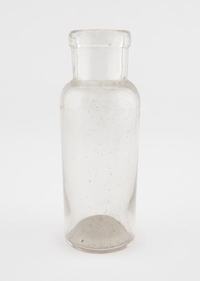 Glass specimen bottle, empty, one of fourty-four, English