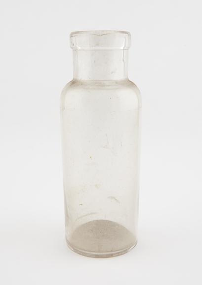 Glass specimen bottle, empty, one of fourty-four, English