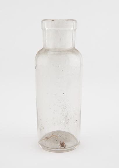 Glass specimen bottle, empty, one of fourty-four, English