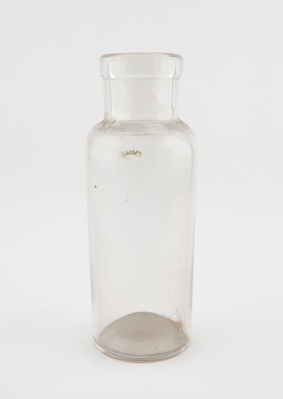 Glass specimen bottle, empty, one of fourty-four, English