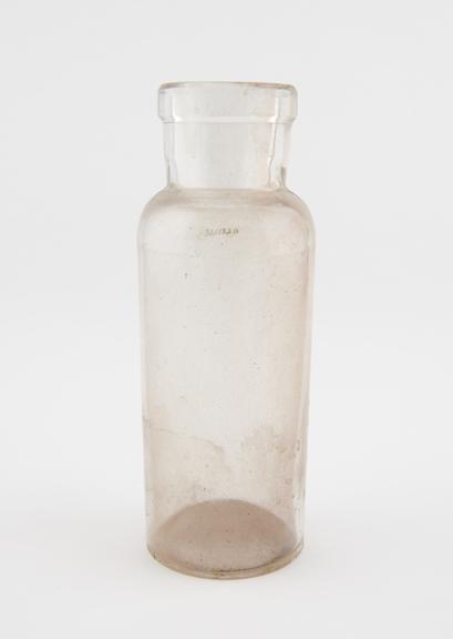 Glass specimen bottle, empty, one of fourty-four, English