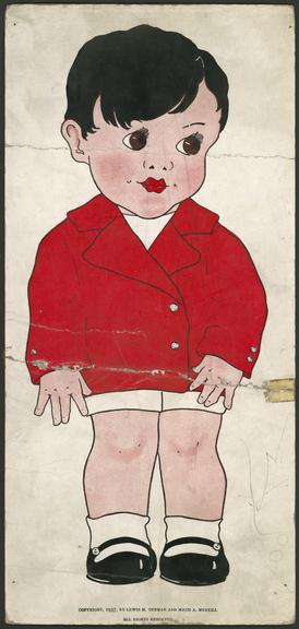 Paper doll from Stanford-Binet Preschool Scale Material