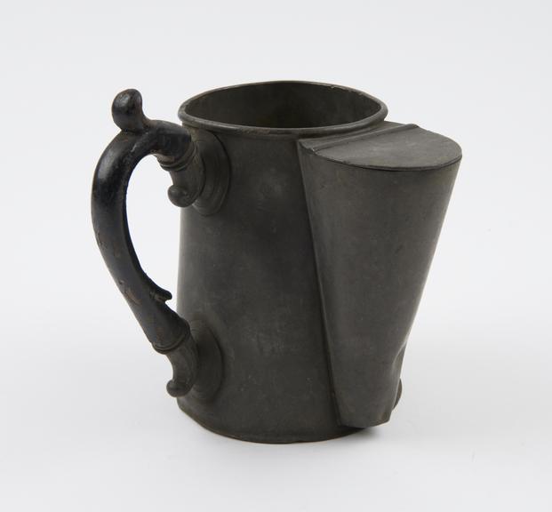 Pewter shaving mug, by James Dixon and Sons of Sheffield