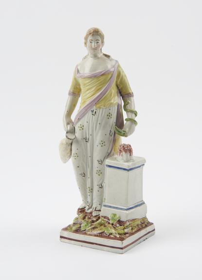 Pottery figure representing Hygieia