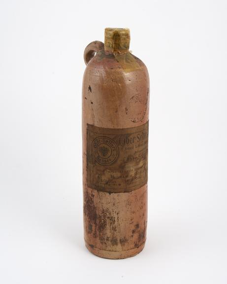 Stoneware storage bottle, German, 1870-1920