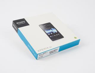 Original cardboard box for the Sony 'Xperia Go' waterproof mobile phone