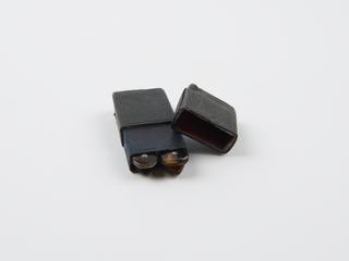 Set of 4 vaccination lancets, steel and tortoiseshell