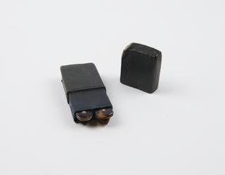 Set of 4 vaccination lancets, steel and tortoiseshell