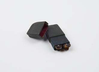 Set of 4 vaccination lancets, steel and tortoiseshell