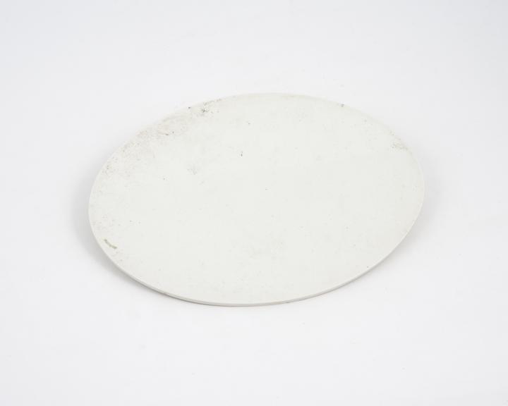 Oval porcelain plaque, perhaps for portraiture, English(?)