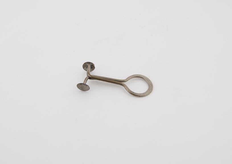 Tube clip, Mohr, steel, nickel plated, 1880-1920