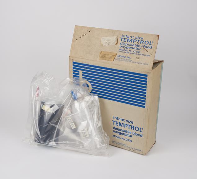 Temptrol' disposable blood oxygenator model Q130, infant size