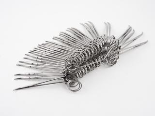 Collection of curved artery forceps