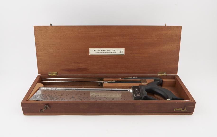 Amputation set, cased, by J. Wood and Co. Ltd