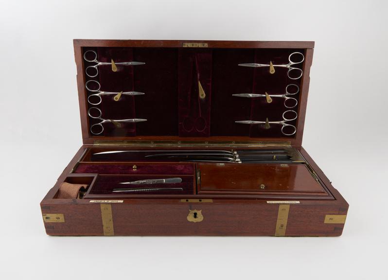 Amputation set, cased, by Arnold and Sons, West Smithfield