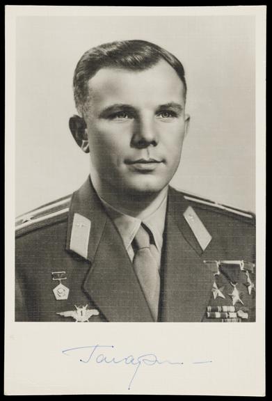 Signed photograph of Yuri Gagarin