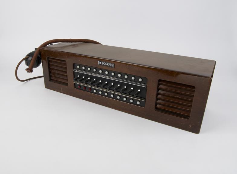 Dictograph 11-way office intercom unit with talk back and