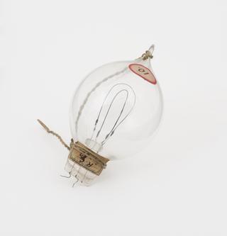 One of eighty-six early incandescent lamps