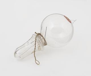 One of eighty-six early incandescent lamps