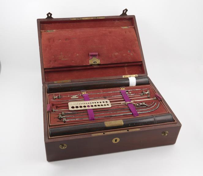 Set of urethrotomy instruments by Charriere, Paris, c1850