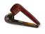 Meerschaum tobacco pipe, barrel-shaped bowl, horizontal stem