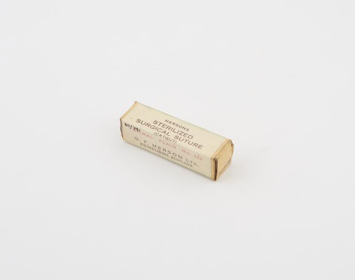 Tube of sterile catgut sutre by G.F. Merson, Ltd