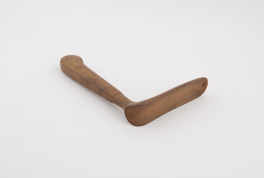 Vaginal speculum, wood, possibly French, 19th century