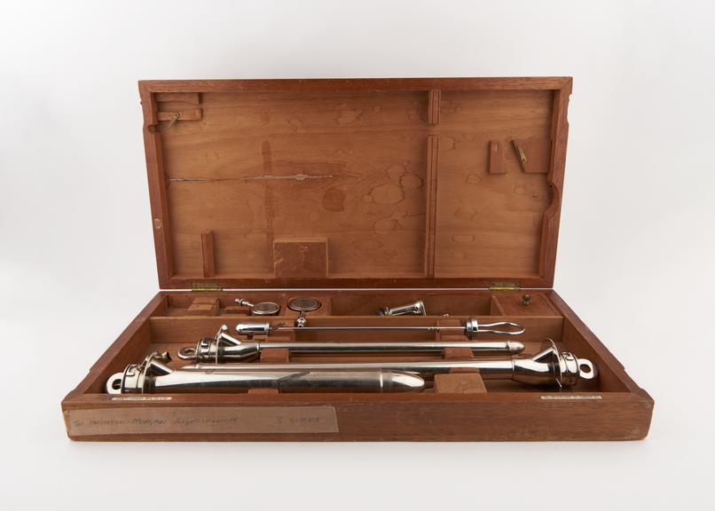 Naughton-Morgan' sigmoidoscope, cased