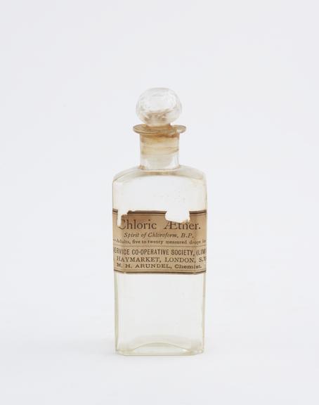 Bottle for Chloric ether, M.H. Arundel (bottles)