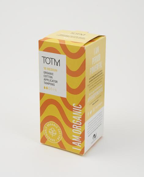 One box of 10 TOTM organic cotton applicator tampons