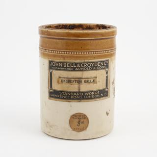 Stoneware storage jar made by Doulton and Co Ltd