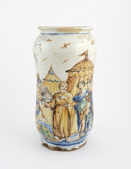 Alborello, majolica, Italian, 17th century