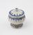 Italian ointment jar, C18, blue and white, from Liguria