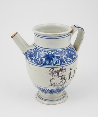 Syrup jar for syrup of roses