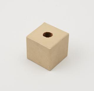 Base for painted figure of kneeling woman with child