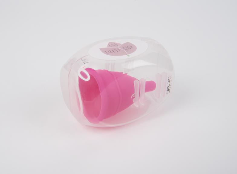 One Tulip Valve Stem Cup, intended for use during menstruation