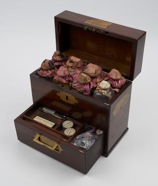 Medicine chest with contents