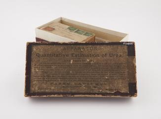Cardboard case for Ureameter set by Parke