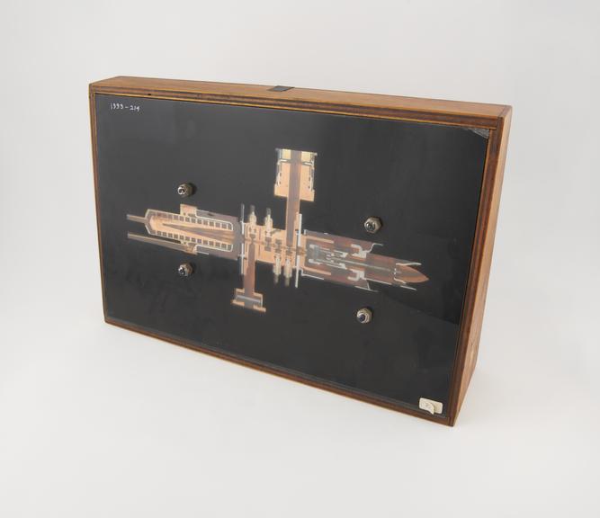 Sectioned X-Band high power water-cooled four-cavity klystron