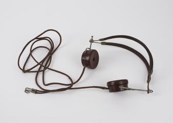 A pair of B.T.H. headphones, c. 1923