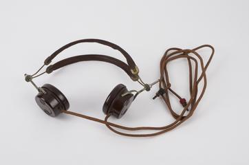 A pair of B.T.H. headphones, c. 1923
