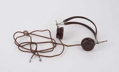 A pair of B.T.H. headphones, c. 1923