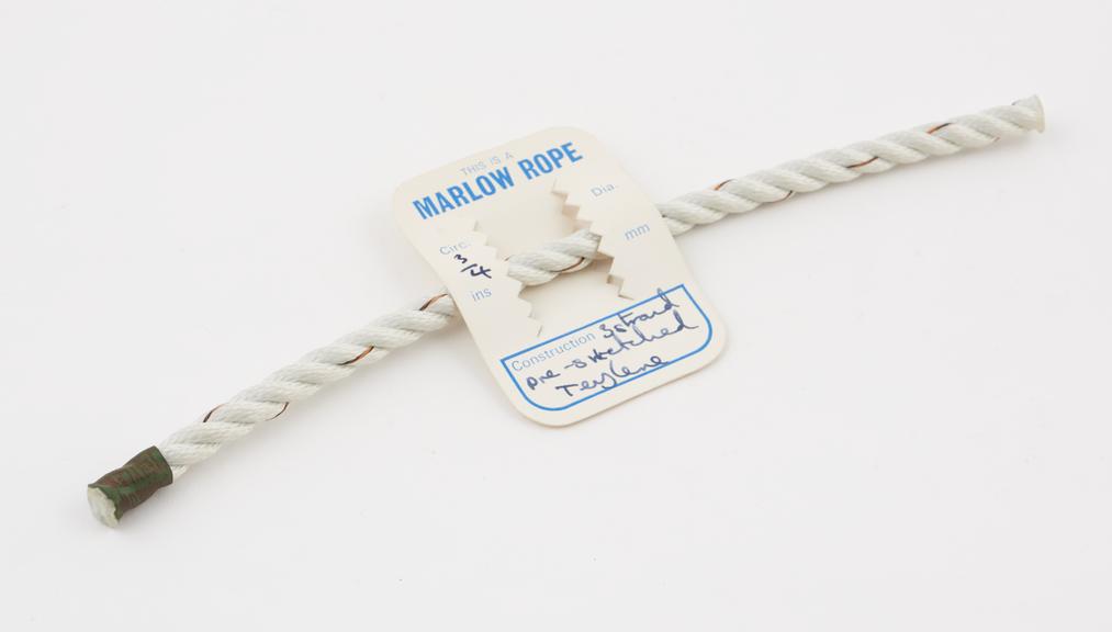 Terylene and nylon rope and cord sample cards