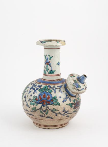 Jug, Chinese polychrome maiolica, perhaps 18th century