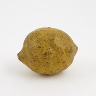 Wax copy of a lemon