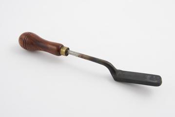Plaster iron with wooden handle