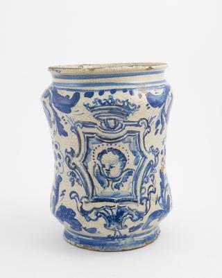 Tin-glazed earthenware albarello