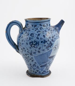 Tin-glazed earthenware syrup jar