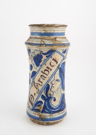 Tin-glazed earthenware albarello