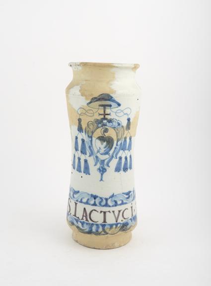 Tin glazed earthenware albarello